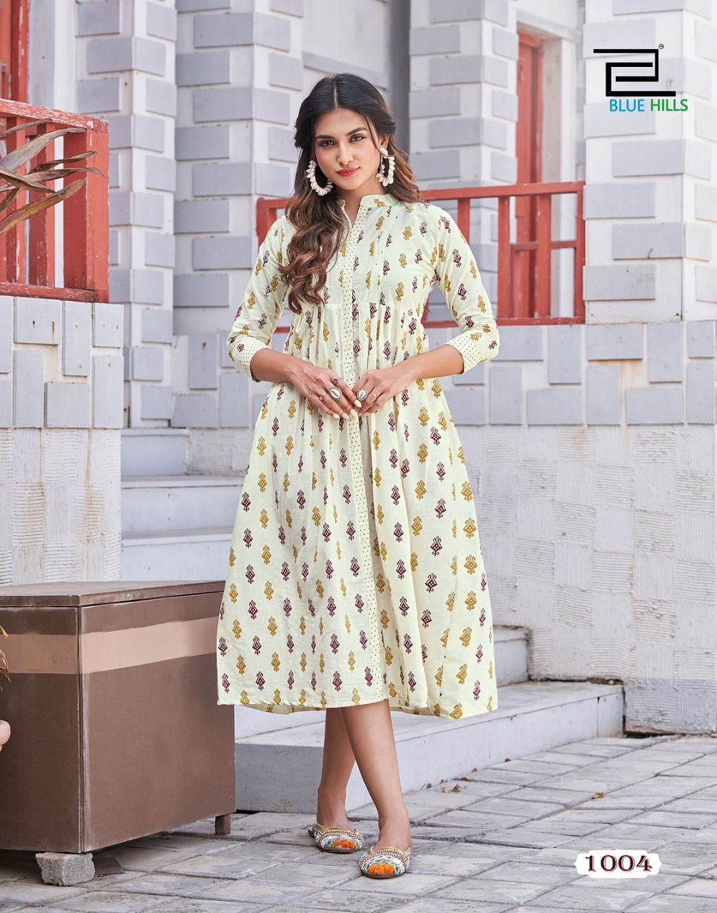 Blue Hills Ikki Cotton 1 Fancy Wear Cotton Designer Kurti Collection